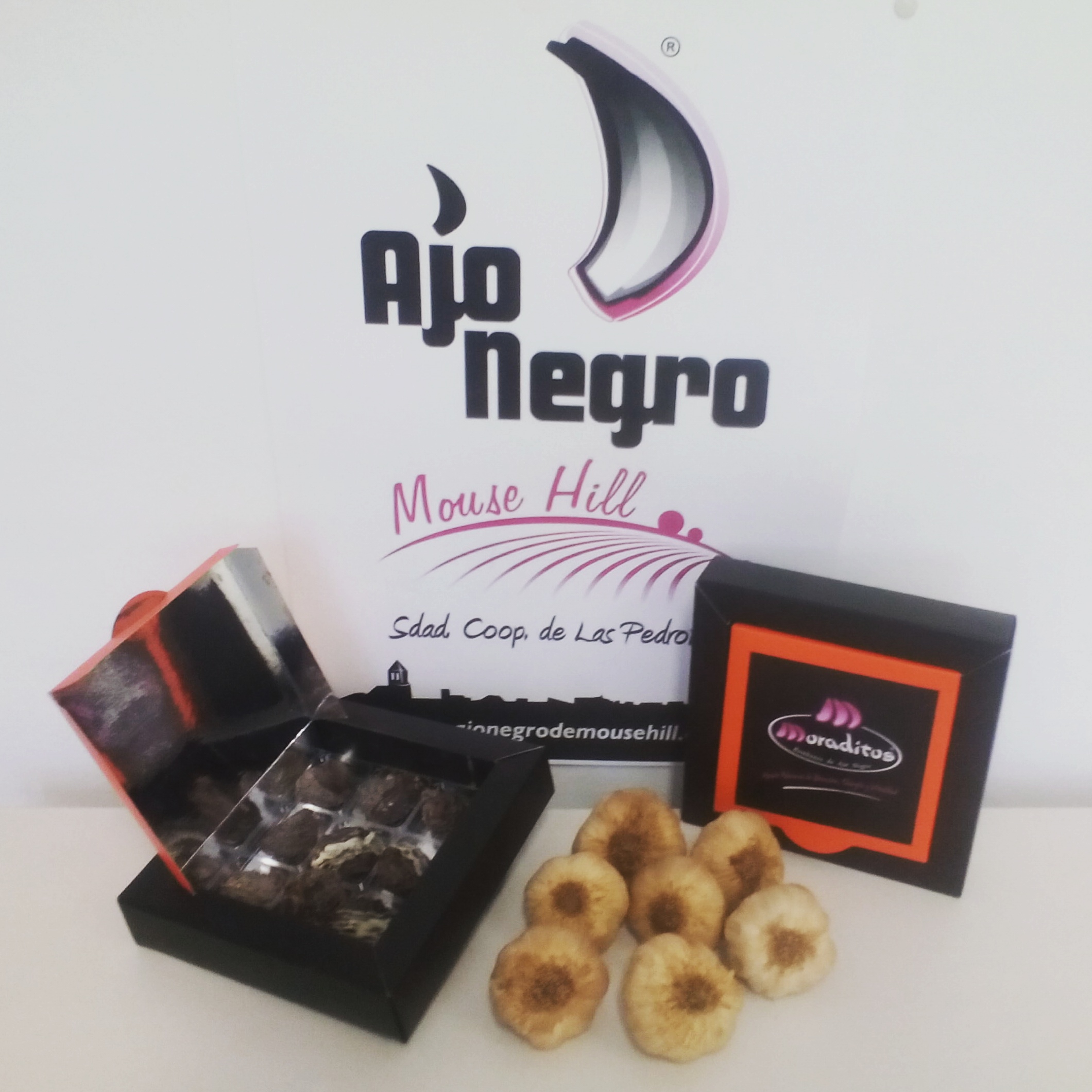 Bombones con ajo negro